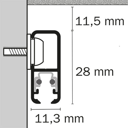 STAS multirail 200cm + installation kit